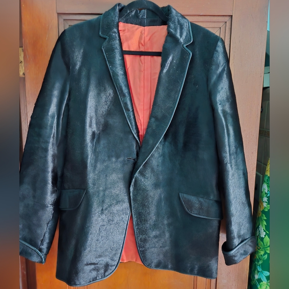 True VINTAGE Black Sealskin Jacket